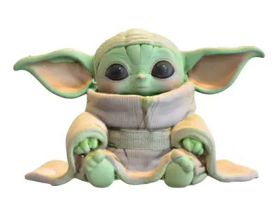 plushie baby yoda 3D model