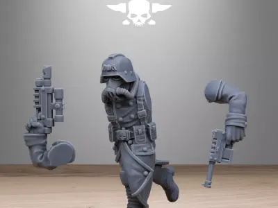 GrimGuard Shovel Trenches 3D print model