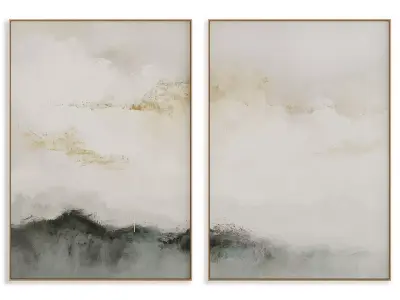 Abstract Painting Frame set 3D model 882