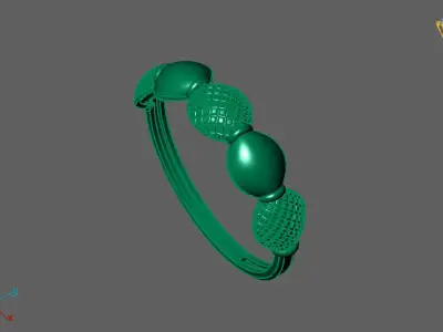 Women Ring Fancy Ring Plain light weight STL 3DM Printable 3D print model 20