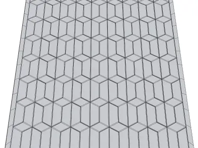 The rug company cable neutral large 3d model Low-poly 3D model