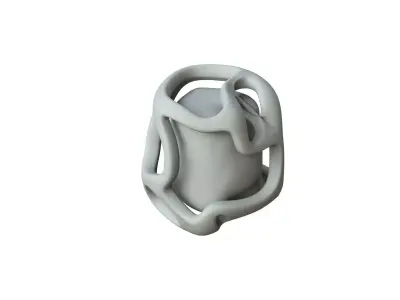 SciFi Shape Object Low Poly Low-poly 3D model 37