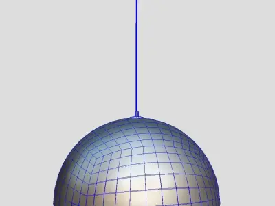 Ceiling Lamp 3 Low-poly 3D model