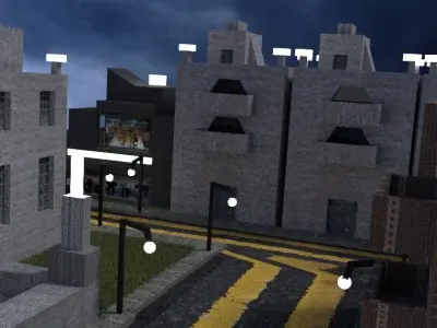 Little town Free 3D print model