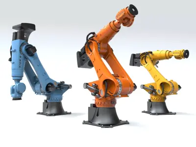 Robotic Arm Kuka Fortech Ultra 3D model