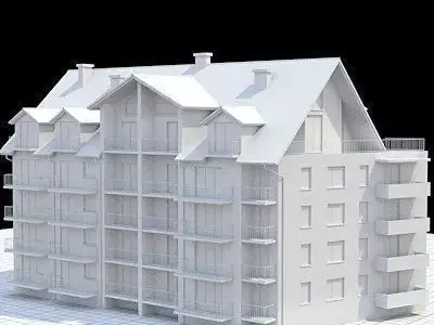 Apartment building 2 3D model