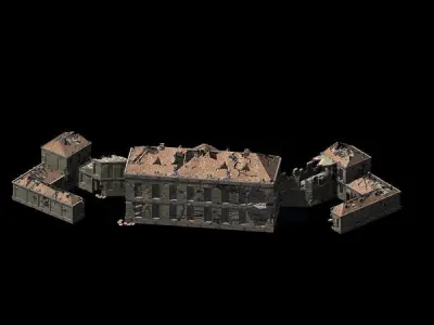 War-city-scars 03 3D model