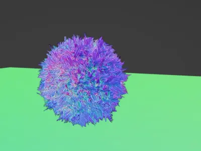 realistic fur 3D model