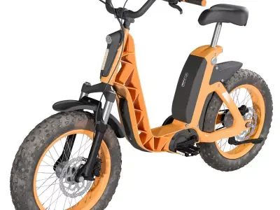 Fantic Issimo Electric Bike  Low-poly 3D model
