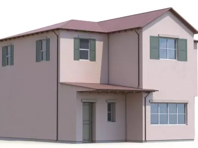 House 4 Low-poly 3D model