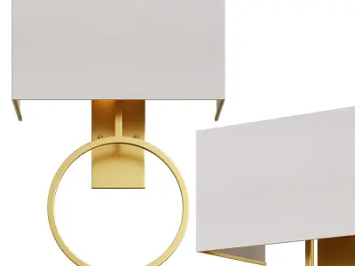Rhys Brass Sconce By Arhaus 3D model