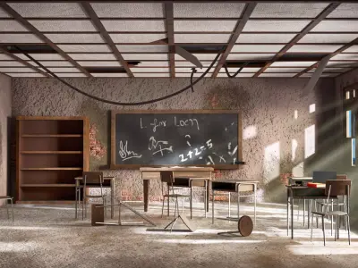 Old Classroom 3D model