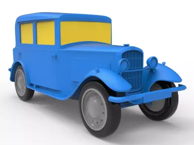 Peugeot 201 1929 Classic Car 3D print model