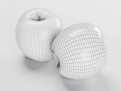 Apple Cameo Variety - 3D Scan Low-poly 3D model