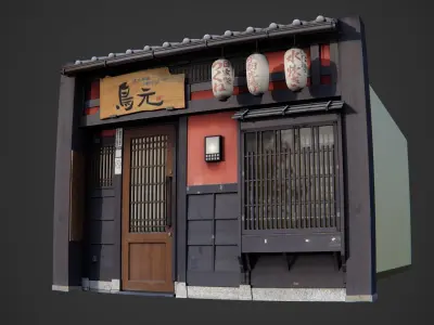 Asian Shop Pack 3D model