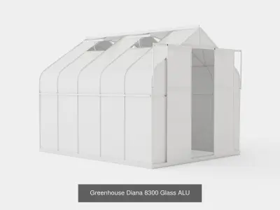 Collection of Greenhouse Diana Glass ALU - 5 Models 3D Model Pack