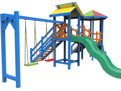 Playground  Low-poly 3D model