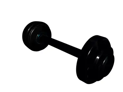 Futuristic Smart Adjustable Dumbbell Low-poly 3D model