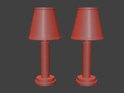 Table Lamp VICTORIA Low-poly 3D model