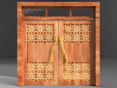 D4 Masjid door  3D model