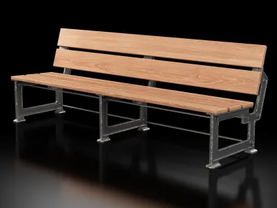 Industriart bench Lavka 3D model