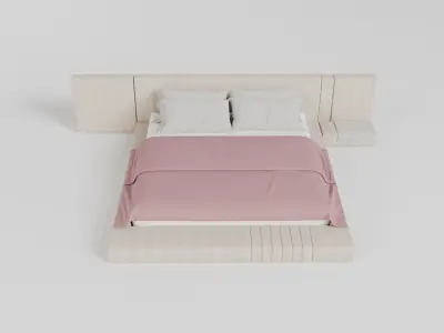 Double Bed 2 3D model