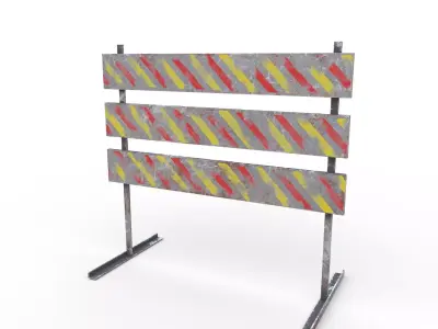 Traffic sign Low-poly 3D model