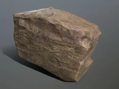 Rock Set Low-poly 3D model 29