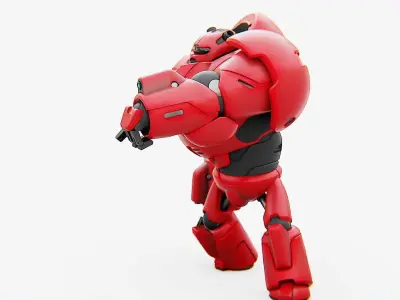 COMBAT DROID M-5000  RIGGED 3D model
