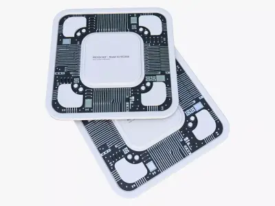 SciFi Microchip Board M1 3D model