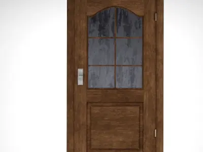 Doors2 Low-poly 3D model