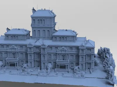 Huge mansion 3D 3D model