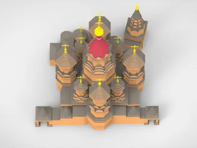 St Basils Cathedral Moscow 3D model