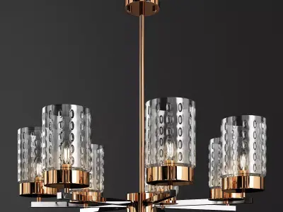 Chandelier favourite crystallus Low-poly 3D model