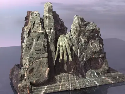 Ghost Hands castle 3D model