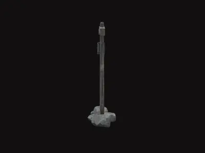 Street Lantern Low-poly 3D model shop