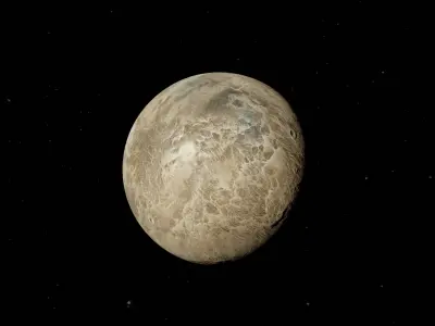 Ceres fictional Low-poly 3D model