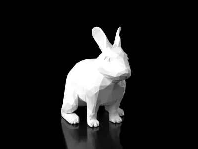 Rabbit Low Poligonal Low-poly 3D model
