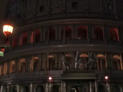 The colosseum piazza del pomegranate at night 3D model