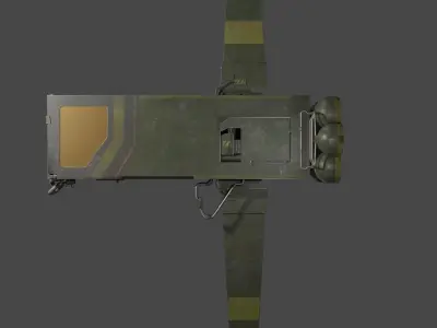 Star Cargo Ship Low-poly 3D model