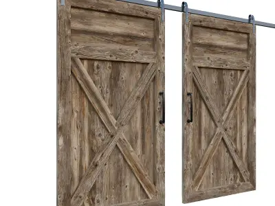 Barn Door-03 3D model