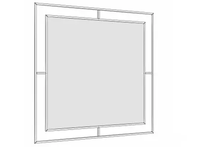 Mirror in a metal frame GZ-M1025 3D model