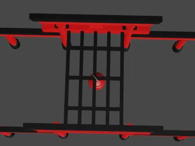 Torii japanese tori gate 3D model