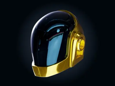 Draft Punk Helmet 3D model