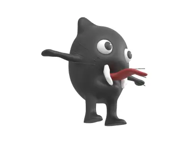 Aliens Monster v1 001 Low-poly 3D model