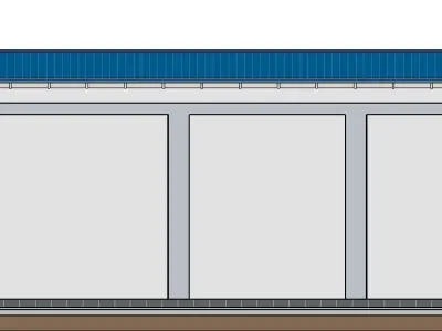 Technical building  3D model