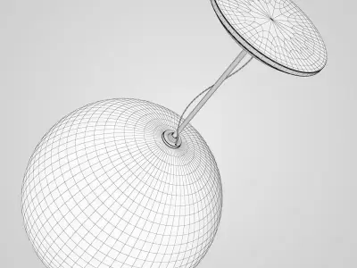 Glass Ceiling Lamp 25 3D model