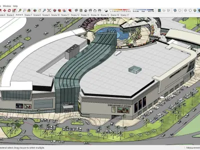 Sketchup Shopping Center G7 3D model