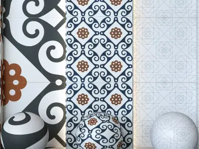 Refin Ceramiche Frame Collection - Decorative Tiles -Set of 11 Texture