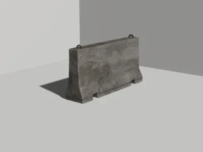 Concrete block 3D model order